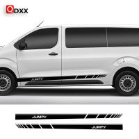 2PCS Car Door Side Stickers For Citroen Jumpy 1 2 3 4 Long Stripes Styling Graphics Vinyl Film Decals Tuning Auto Accessories