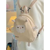 Uniqlo High-end 2023 NEW Japanese cute lamb backpack female 2023 new summer all-match messenger bag soft girl student large-capacity backpack  schoolbag New