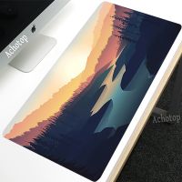 Sunset Glow Mouse Pad Gamer Mousepad Pc Gaming Accesorios Desk Mat HD Print Computer Keyboard Deskmat Locking Edge Mause Ped