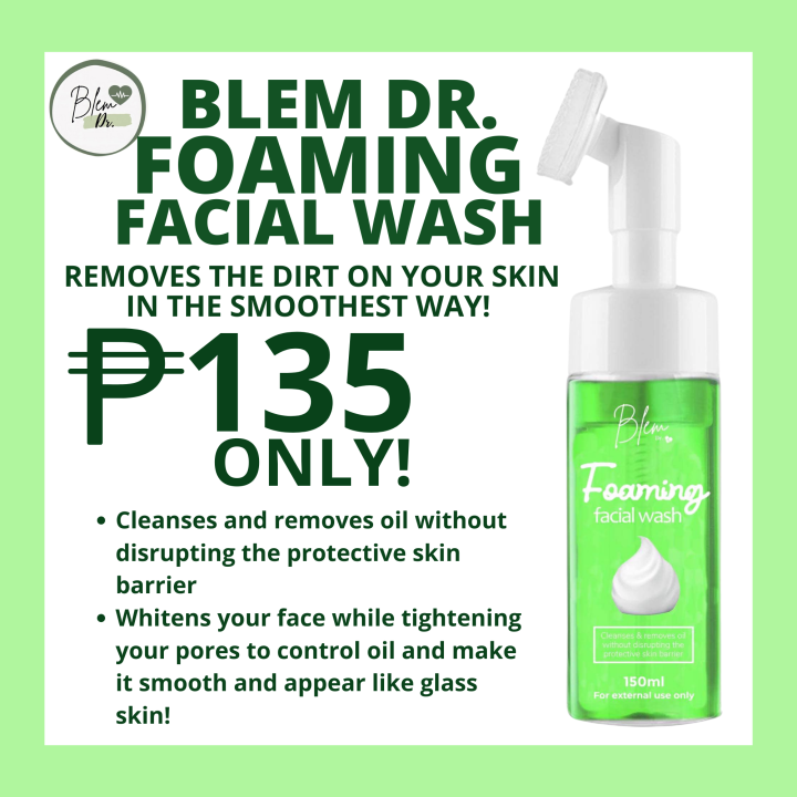 BLEM DR. FOAMING FACIAL WASH 200ML | CLEANSER | Lazada PH