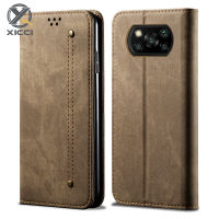 XICCIกระเป๋าสตางค์เคสโทรศัพท์สำหรับXiaomi POCO X3 NFCแม่เหล็ก360 R Etroหนังบัตรเครดิตช่องเงินกลับที่ครอบสำหรับXiaomi POCO X3 NFCเคสหนัง