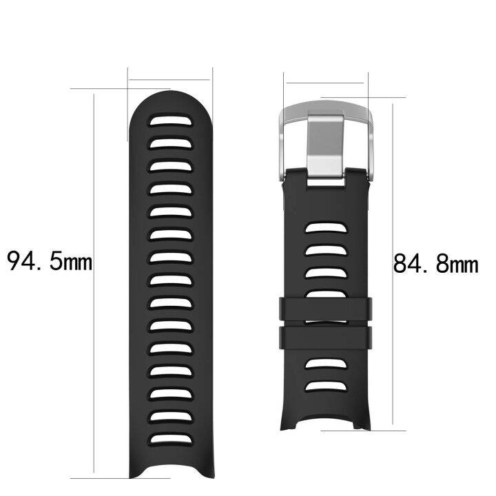 ใช้ได้กับ-garmin-forerunner-610สายนาฬิกาข้อมือซิลิโคนนิ่มสายรัดข้อมืออะไหล่สายสำหรับการ์มิน-forerunner-610-smartwatch-carterfa