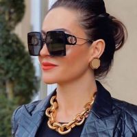 Oversized Sunglasses Women 2022 Designer Luxury Brand Square Sunglasses Vintage Fashion Trend Female Sun Glasses Shades UV400