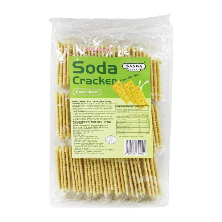 Sanwa Soda Cracker Garlic Flavor 21 inner bags (480g) | Lazada