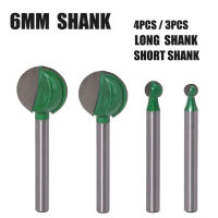 1Pc 6Mm CNC Shank Ball จมูกรอบแกะสลัก Cove เครื่องกลึงคาร์ไบด์ทังสเตน Router บิตสำหรับงานไม้เครื่องมือ