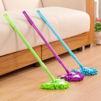 【TIMIN Home Tools】 สามเหลี่ยม Chenille Mop ชั้นเพดานหน้าต่างโรตารีทำความสะอาด Telescopic Pole สามเหลี่ยม Degreead Swob ขยายได้132ซม. Mops