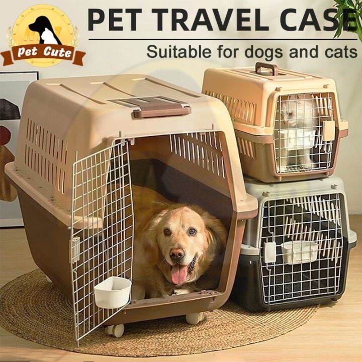 kua53 Pet Carrier Travel Cage Cat Dog carrier Cat Carrier Crates ...