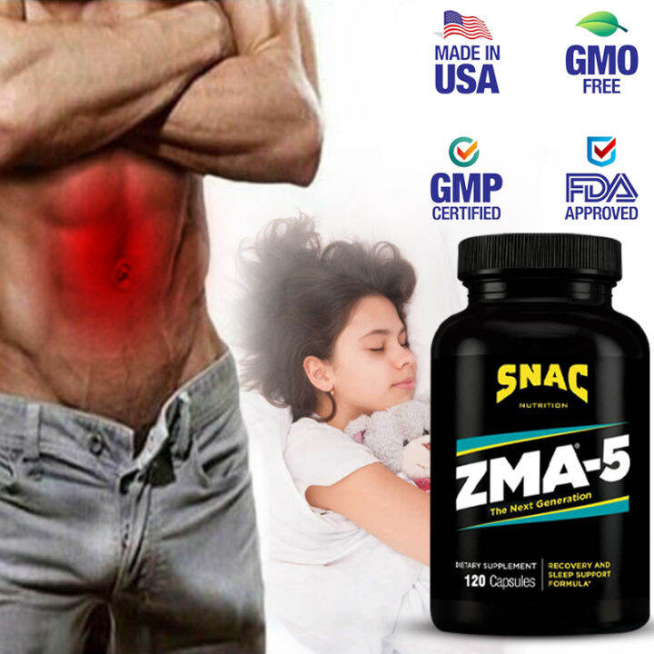 SNAC ZMA5 Bantuan Tidur, Nagpo Untuk Pemulihan & Pertumbuhan Otot