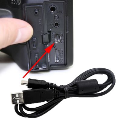 สาย USB สำหรับกล้อง SLR สายข้อมูลสำหรับแคนนอน5D 10D 7D 20DD 450D 500D 550D 600D 650D 700D 1100D 1200D กล้อง1300D