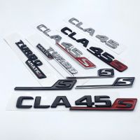 3D Black Silver Letters CLA45 CLA45S Turbo 4matic Emblem for Mercedes Benz AMG Car Fender Trunk Rear C118 W117 Logo Sticker