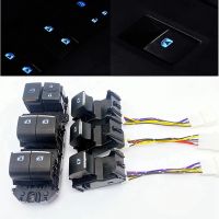 Car LED Power Single Window Switch LED Power Single Window Switch for Toyota RAV4 2019-2022 Left Driving Backlight