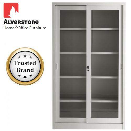 (Assembled) Steel with Glass Door, Sliding Door, (Assembled