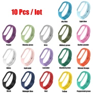 10pcs lot Straps For Mi Band 7 Silicone Replacement Wrist Bracelet For