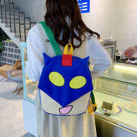 2022 new cute little new dynamic superman face change light ridge cute backpack casual backpack กระเป๋านักเรียน