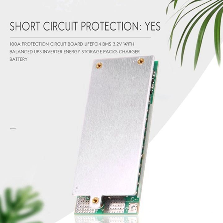 4pcs-4s-100a-12v-protection-board-with-balanced-bms-lithium-iron-phosphate-3-2v-ups-inverter-energy-storage