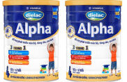 Combo 2 lon sữa bột Dielac Alpha 4 1.5kg HSD 12 _2023