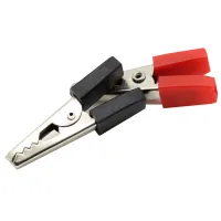 【YY】10 PCS Insulated Crocodile Clips Plastic Handle Cable Lead Testing Metal Alligator Clips Clamps 35mm Length