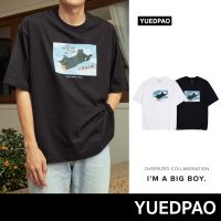 Yuedpao x Tah&amp;Friend&amp;Missyp ยอดขาย No.1 รับประกันไม่ย้วย 2 ปี เสื้อยืดเปล่า เสื้อยืด Oversize Collab Im a big boy