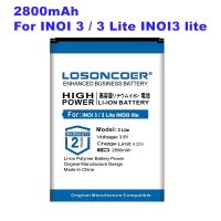 0 Cycle 100% LOSONCOER 2800มิลลิแอมป์ต่อชั่วโมงสำหรับ INOI 3 / 3 Lite INOI3 Lite คุณภาพสูง100% ชาร์จได้สมาร์ทโฟน