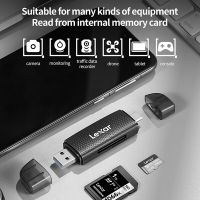 Lexar 2-In-1เครื่องอ่านการ์ด USB3.2ประเภท-C คู่อินเตอร์ Tf/sd การ์ดความจำเครื่องอ่านการ์ดการใช้งานคู่สำหรับโทรศัพท์มือถือและคอมพิวเตอร์