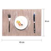 4Pcs Washable Placemats Non-Slip Dining Bar Table Mat Eco-Friendly Household Placemat Stain-Proof Bowl Disc Pad Coasters Decor