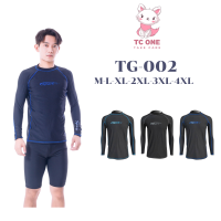 TBL เสื้อว่ายน้ำผู้ชาย เสื้อยืดหยุ่นได้ดี สกรีนSport ทรงสปอร์ต รุ่น TG-002