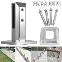 Glass Clamp Stainless Steel Home Garden Balcony Glass Spigots Post Balustrade Railing Clamp Clip Balcony Glass Fence Clamp