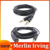 Merlin Irving Shop Long 10m 20m 3.5mm 3pole Audio Male to male Female Jack Plug Stereo Aux Extension connector Cable Cord for Headphone Earphone a1