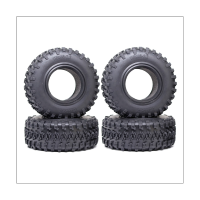 4PC 115Mm 2.2In Rubber Tire Rubber Tire for 1/10 RC Crawler Car Axial SCX10 Wraith Capra RR10 Traxxas TRX4 YK4082 YK4083