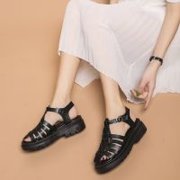 Gladiator แพลตฟอร์มรองเท้าแตะสตรี2021ฤดูร้อนแฟชั่นผู้หญิง Chunky Beach Sandal Pu สานสบาย Sandalias Mujer