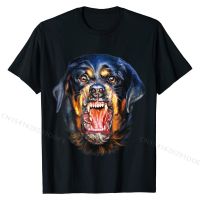 T-Shirt - Vicious Dog Barking - Rottweiler Metzgerhund Face T Shirts Tops T Shirt Cute Cotton Design Normal Men