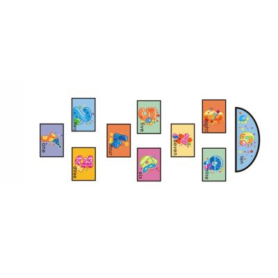 Stiker Lantai Desain Kartun Angka Hopscotch Jump Kotak-Kotak Untuk Anak