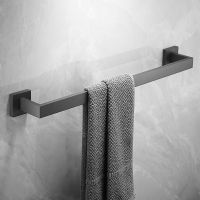 Bathroom Hardware Set Gray Towel Rack Toilet Paper Holder Towel Rail Bar Hook Soap Dish Toilet Brush Bathroom Accessories