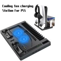 Cooling Base For Sony Playstation 5 Ps5 Game Console Universal Charging Dock Headphone Bracket With Disc Storage Rack