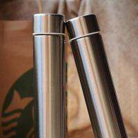 300มล. กระติกน้ำร้อนแก้วกาแฟสแตนเลสเก็บความร้อน Creative Ultra-Thin Thermos Home Travel Outdoor แก้วเทพธิดาแก้ว