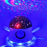 Led Disco Light Bluetooth-compatible Speaker Voice Control Rechargeable DJ Laser Disco Ball Lamp for Home Party Lights Discolamp