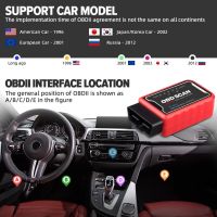 EMINEN V1.5 สำหรับ OBD2 สำหรับ Android iPhone สแกนเนอร์ WiFi รถยนต์ เครื่องอ่านรหัสความผิดปกติ เครื่องมือวินิจฉัยปัญหา สแกนเนอร์ OBD2