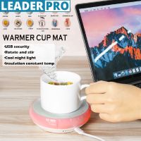 3-in-1 USB Magnetic Stirrer Magnetic Mixer Warmer Cup Mat Pad Cup Heating Mat Electric Tray Tea Coffee Drink Warmer Cup Heater