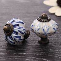 【hot】 34mm Pumpkin Drawer Handle Classical Hole Hand-Painted Cabinet Dresser Pull Hardware