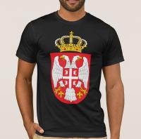 Serbia Coat Of Arms Mens Gift T-Shirt. Summer Cotton Short Sleeve O-Neck Unisex T Shirt New S-3Xl - T-Shirts - Aliexpress