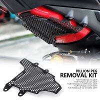 New Black Pillion Peg Removal Kit Tank Grille Fuel Tank Guard For Ducati Panigale V4 S Corse PANIGALE V4 R Special