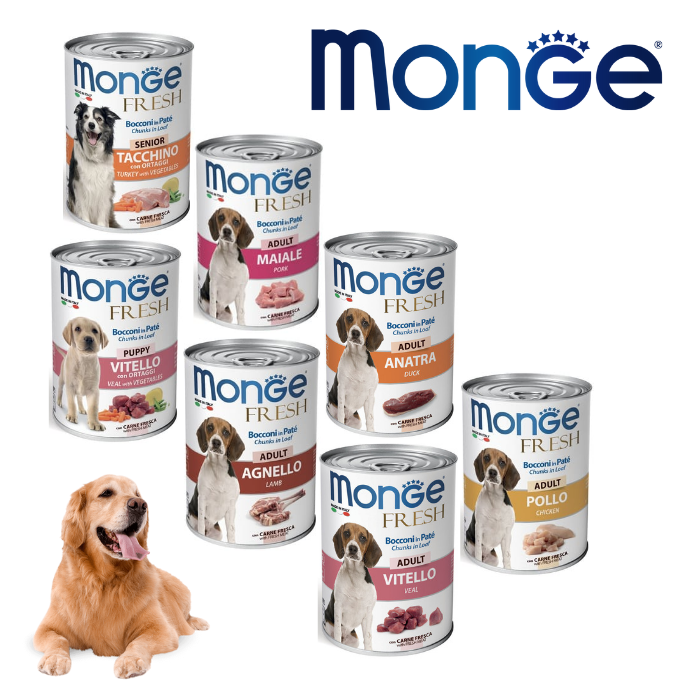 Monge Fresh Dog Canned Food / Dog Wet Food 400g Lazada