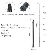 ไม้เซลฟี่ที่มองไม่เห็นสำหรับ X3 Insta360/แอ็คชั่น3 /Gopro คาร์บอนไฟเบอร์3M แบบมองไม่เห็นรุ่นขยายอุปกรณ์กล้องเซลฟี่