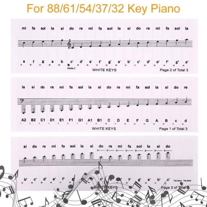 32-37-54-61-88-key-piano-stickers-pvc-transparent-piano-keyboard-piano-stave-electronic-keyboard-name-note-sticker-accessories