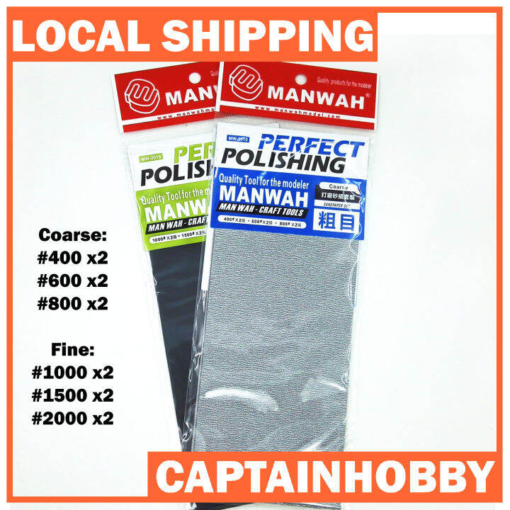 Assorted Sandpaper Polishing Set 4002000 Grit For Gunpla Gundam and