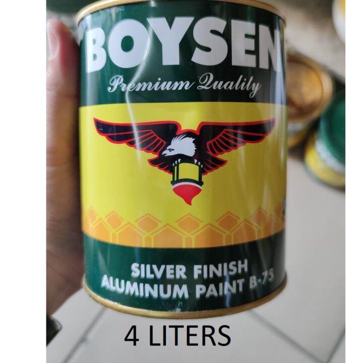 Boysen Silver Finish Aluminum / Aluminium Paint 4 Liter BS75 | Lazada PH