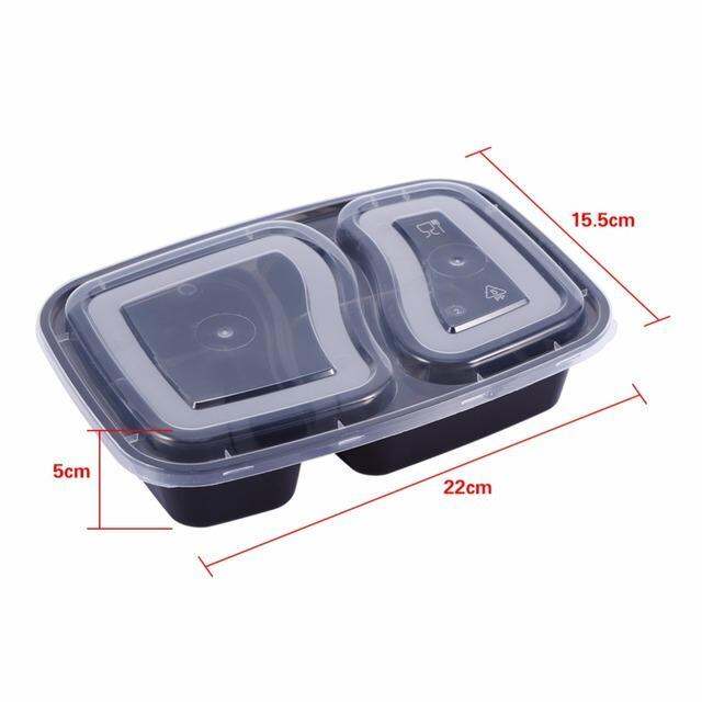 10-pcs-plastic-reusable-bento-box-meal-storage-food-prep-lunch-box-3-compartment-reusable-microwavable-containers-home-lunchbox