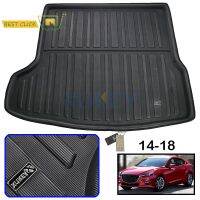 อุปกรณ์เสริมสำหรับ Mazda 3 M3 Mazda3 2014 2015 2016 2017 2018 4Dr ซีดานด้านหลัง Trunk Liner Cargo Boot Mat ชั้นถาด Protector พรม