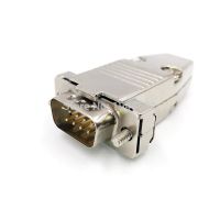 ‘’；【=- DB9 VGA Plug D Type Connector Metal Case  Plated Brass Contactor 2 Row 9Pin Port Socket Female Male Adapter