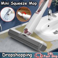 Mini Squeeze Mop Portable Cleaning Mop Handheld Desk Bathroom Car Window Glass Sponge Cleaner Household Cleaning Tools